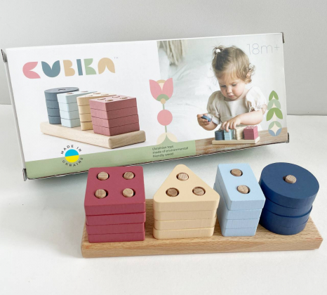 Деревянный геометрический сортер LSG-5 Cubika 15863