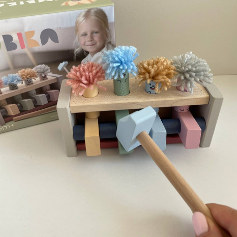 Деревянная стучалка Клоуны-прыгунки 2 Cubika 15948