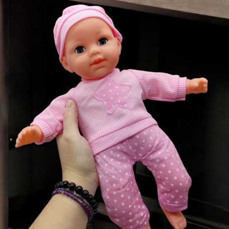 Пупс з коляскою розмір  35 см 15999