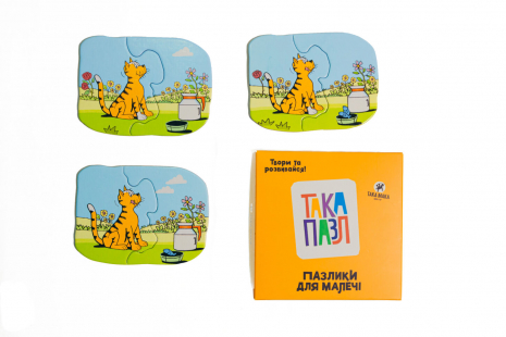 Пазлики для малечі "Котик" Така Мака. 160001-UA