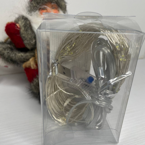 Гірлянда  20 метрів, світлодіодна, біле світло, від usb, 8 режимів, в коробці C 61486-45 W