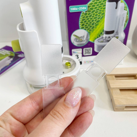 Мікроскоп дитячий портативний з підсвічуванням 100х і 250х Science Can ТМ Top Bright 160128