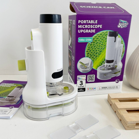 Мікроскоп дитячий портативний з підсвічуванням 100х і 250х Science Can ТМ Top Bright 160128