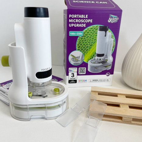 Мікроскоп дитячий портативний з підсвічуванням 100х і 250х Science Can ТМ Top Bright 160128