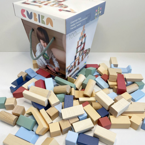 Дитячий конструктор "Містечко" пастельна колекція. Cubika 3