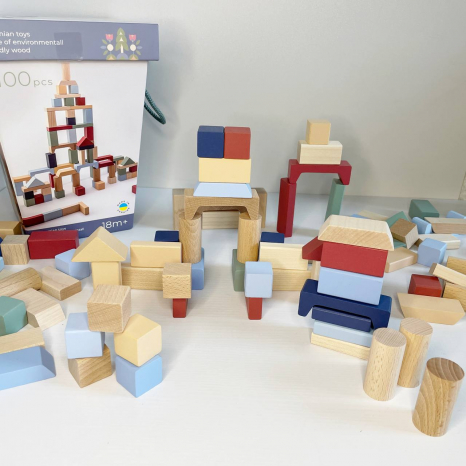 Дитячий конструктор "Містечко" пастельна колекція. Cubika 3