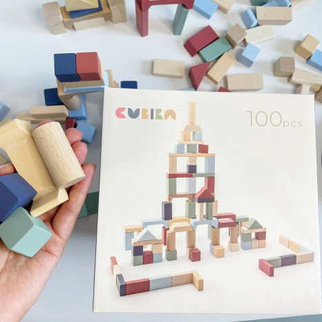 Дитячий конструктор "Містечко" пастельна колекція. Cubika 3