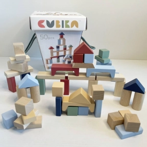 Дитячий конструктор «Cubika 4»/Wooden blocks construction kit «Cubika 4»