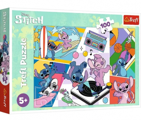 Пазлы картонные 100 элементов Лило и Стич. Воспоминания Trefl 16473