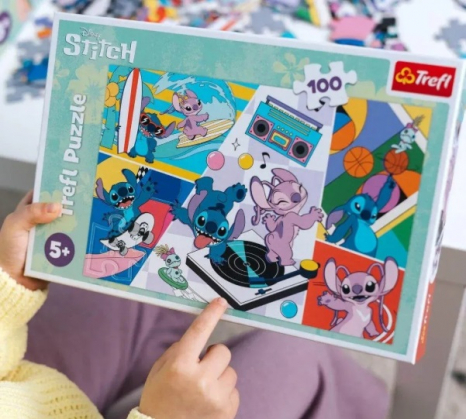 Пазлы картонные 100 элементов Лило и Стич. Воспоминания Trefl 16473