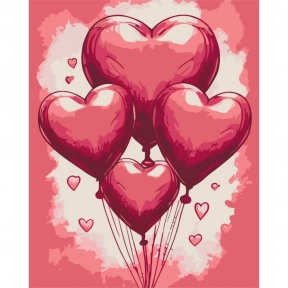 Картина за номерами "Кульки кохання" Art Craft 16507-AC 40x50 см