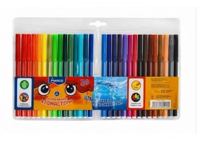 Фломастеры 30 цветов Super Washable,1690-30,ТМ "Marco"