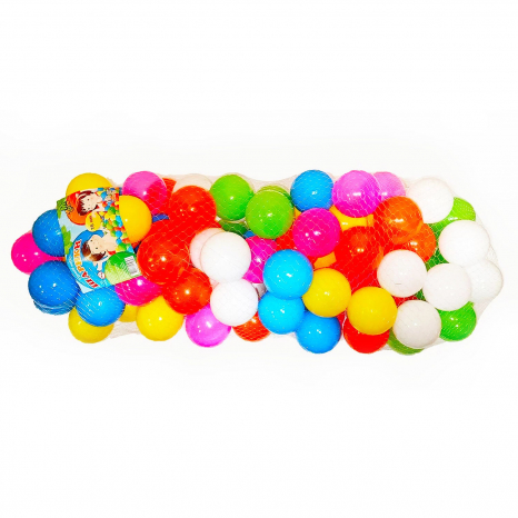 Кульки для сухого басейну в сітці, 100 шт, розмір - 70 мм, M Toys, 17102