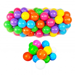 Кульки для сухого басейну в сітці, 100 шт, розмір - 80 мм, M Toys, 17103