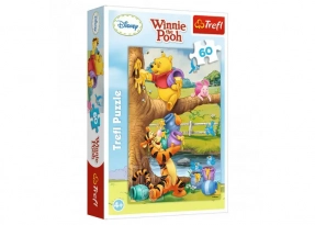 Детский картонный пазл Винни Пух, 60 деталей, Trefl, 17264