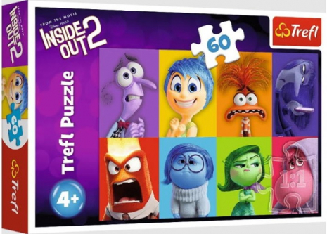 Пазлы 60 элементов Знай свои эмоции Головоломка 2 17397 Trefl