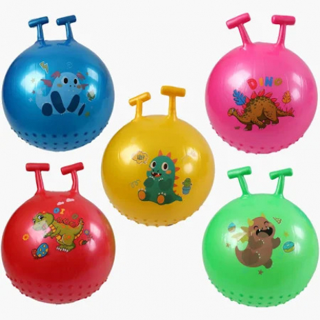 Прыгун резиновый с ручками для детей в ассортименте, диаметр - 35 см, C72551