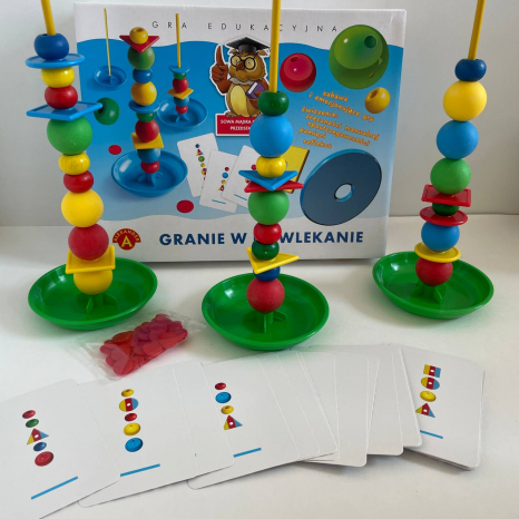 Гра для розвитку дрібної моторики та координації Нанизування Alexander