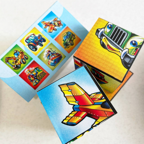 Кубики пластмасові У світі техніки: транспорт 1769 Технок