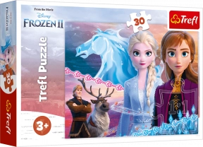 Пазлы 30 элементов Магия сестер Дисней Холодное сердце 2 Frozen 2 Trefl 18253