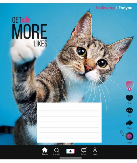 Учнівський зошит 18 аркушів лінія Школярик 3260 ВД-лак в асортименті