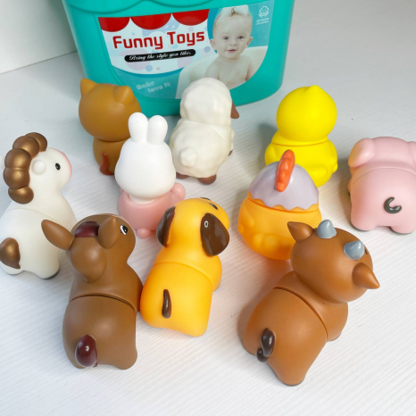 Логічна гра-сортер Тваринки-половинки у відрі 1371