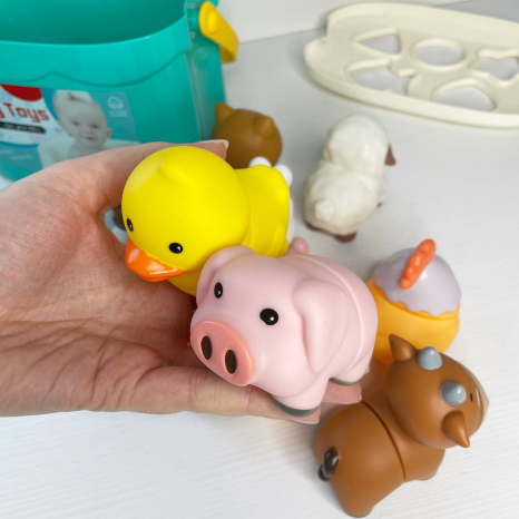 Логічна гра-сортер Тваринки-половинки у відрі 1371