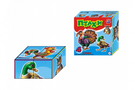 Кубики пластмасові Птахи 1875 Технок