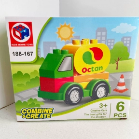 Конструктор Бензовоз, великі деталі, 6 ел