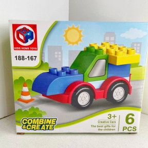 Конструктор Трактор, великі деталі, 6 ел