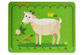 Дерев'яний пазл - вкладка із паличок "Коза", 1902