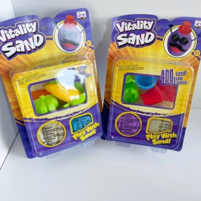 Кинетический песок 400 г, 2 цвета, 6 форм, на листе 1908 г. I/J/K