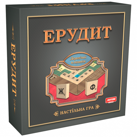 Настольная игра с деревянными плашками "Эрудит Делюкс", ArtosGames
