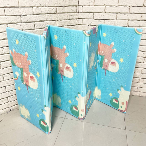 Термокилимок для дітей двосторонній, складний (бебіпол для малюків), розмір 200 х 180 х 1 см, CARRELLO 200 XPE