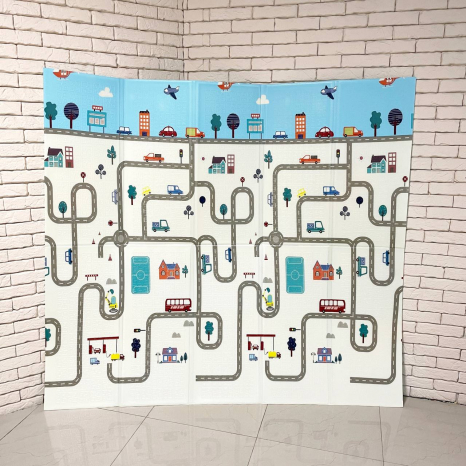 Термокилимок для дітей двосторонній, складний (бебіпол для малюків), розмір 200 х 180 х 1 см, CARRELLO 200 XPE