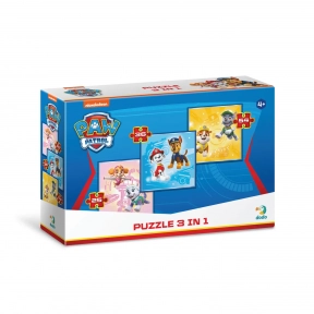 Пазл 3 в 1 "Paw Patrol", "Щенячий патруль", 25, 36, 54 елементів Додо / Dodo. 200154