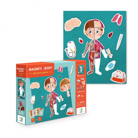 Розвиваюча магнітна гра - пазл Будова тіло. Анатомія людини Dodo 200220