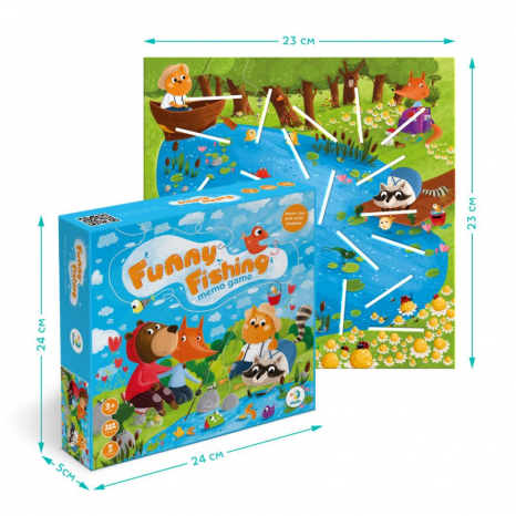 Дитяча настільна гра меморі «Funny fishing» Dodo 200221