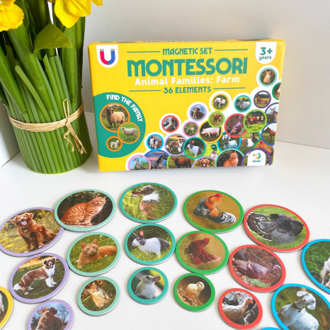 Магнітний набір Монтесорі Родини тварин: ферма Dodo Додо 200271