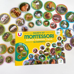 Магнітний набір Монтесорі Родини тварин: ферма Dodo Додо 200271