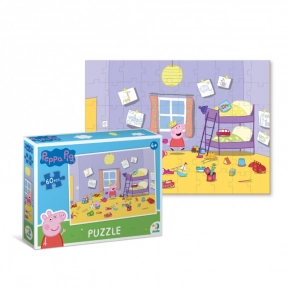 Картонний пазл "Peppa Pig Веселе прибирання", Dodo / Додо, 60 елементів, 200332