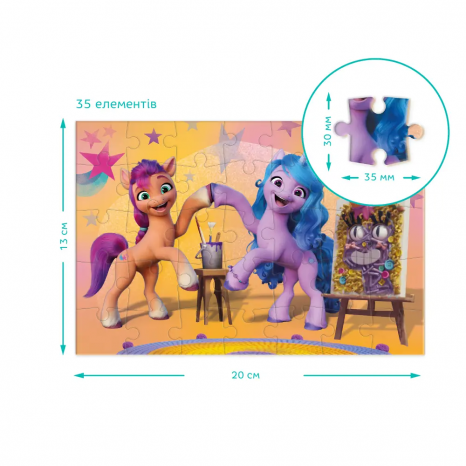 Пазл-мини My Little Pony Урок рисования 35 элементов 200383 Dodo Додо