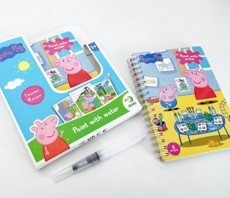 Книжка-раскраска Рисуй водой  Peppa Pig. DoDo 200443