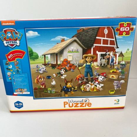 Вімельпазл на 60 елементів Щенячий патруль «Paw Patrol. На фермі», 60 елементів, Dodo. 200452