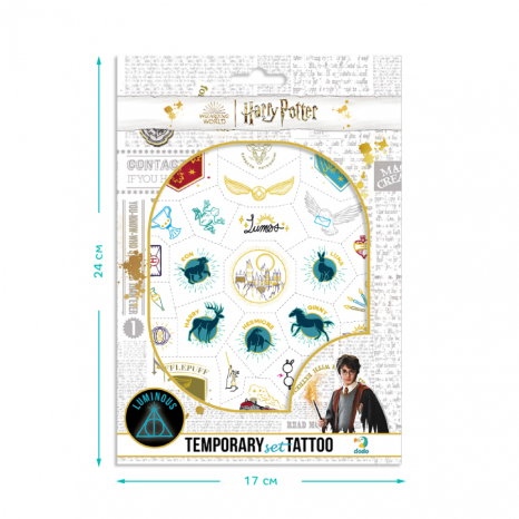 Набір дитячих тимчасових татуювань "Harry Potter" Символи 200505 Dodo