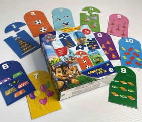 Навчальна гра-пазл "Щенячий Патруль. Лічба від 1 до 10" Dodo 200621