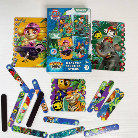 Магнітні палички-пазл для рахування "Джунглі" , 40 магнітних елементів, 200654 Dodo