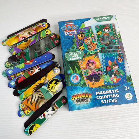 Магнітні палички-пазл для рахування "Джунглі" , 40 магнітних елементів, 200654 Dodo