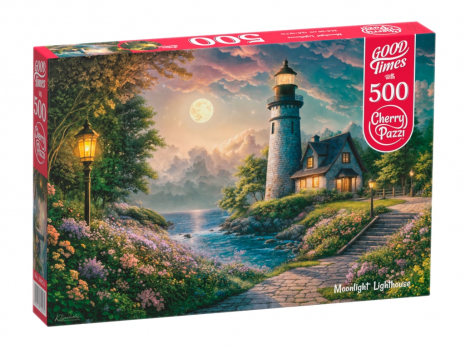 Пазли картонні класичні CherryPazzi 500 елементів Маяк під Місяцем 50х34.5см