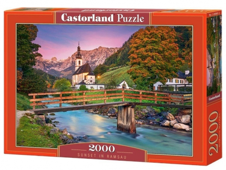 Пазли картонні 2000 елементів Захід в Рамзау Castorland 200801